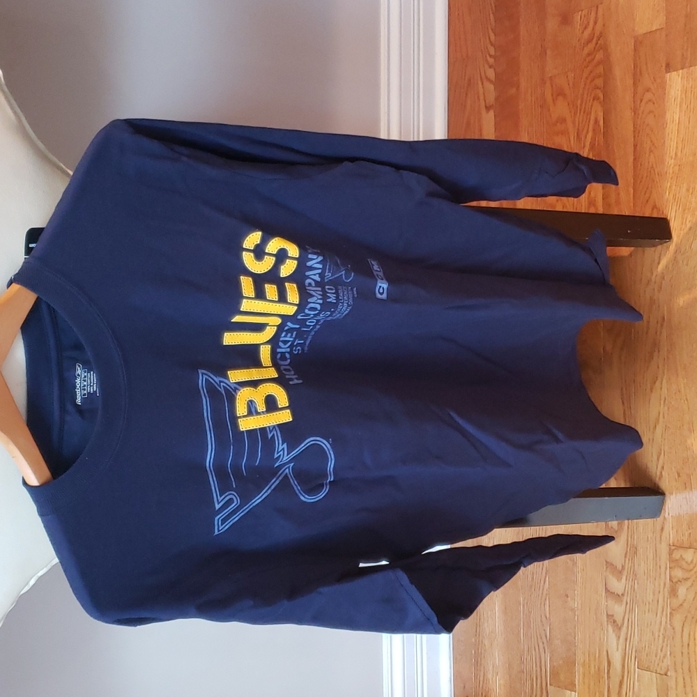 NHL blues hockey company shirt, long sleeve, new